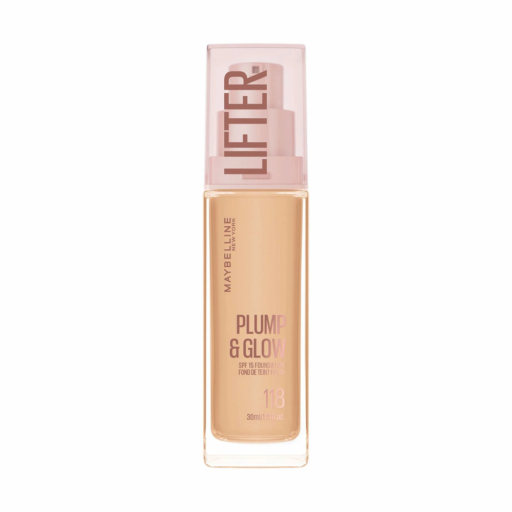 Maybelline New York Fondotinta Lifter Plump & Glow 118