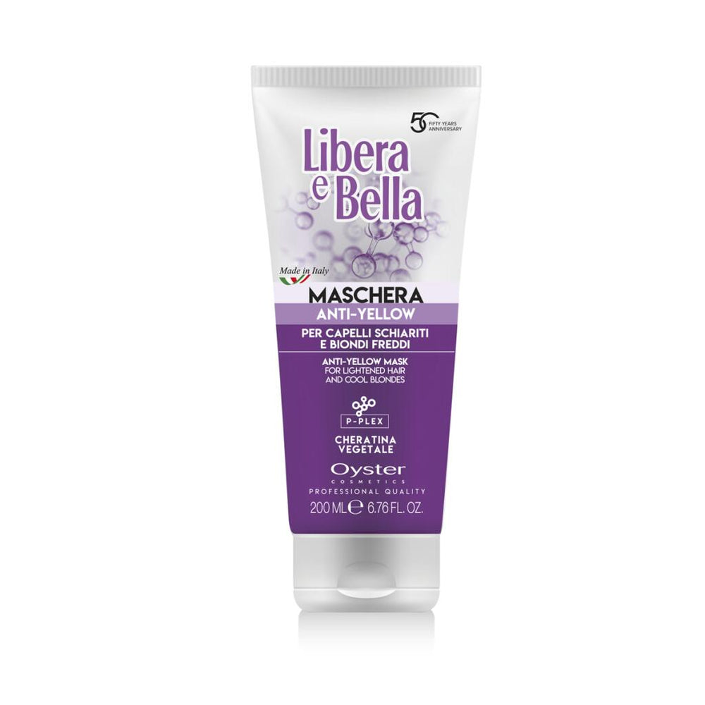 Libera e Bella Maschera Anti-Yellow per Capelli Schiariti e Biondi Freddi 200ml