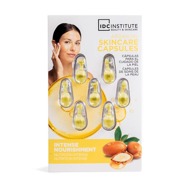 IDC INSTITUTE Natural Elements Argan Oil Skincare Capsules Siero Viso