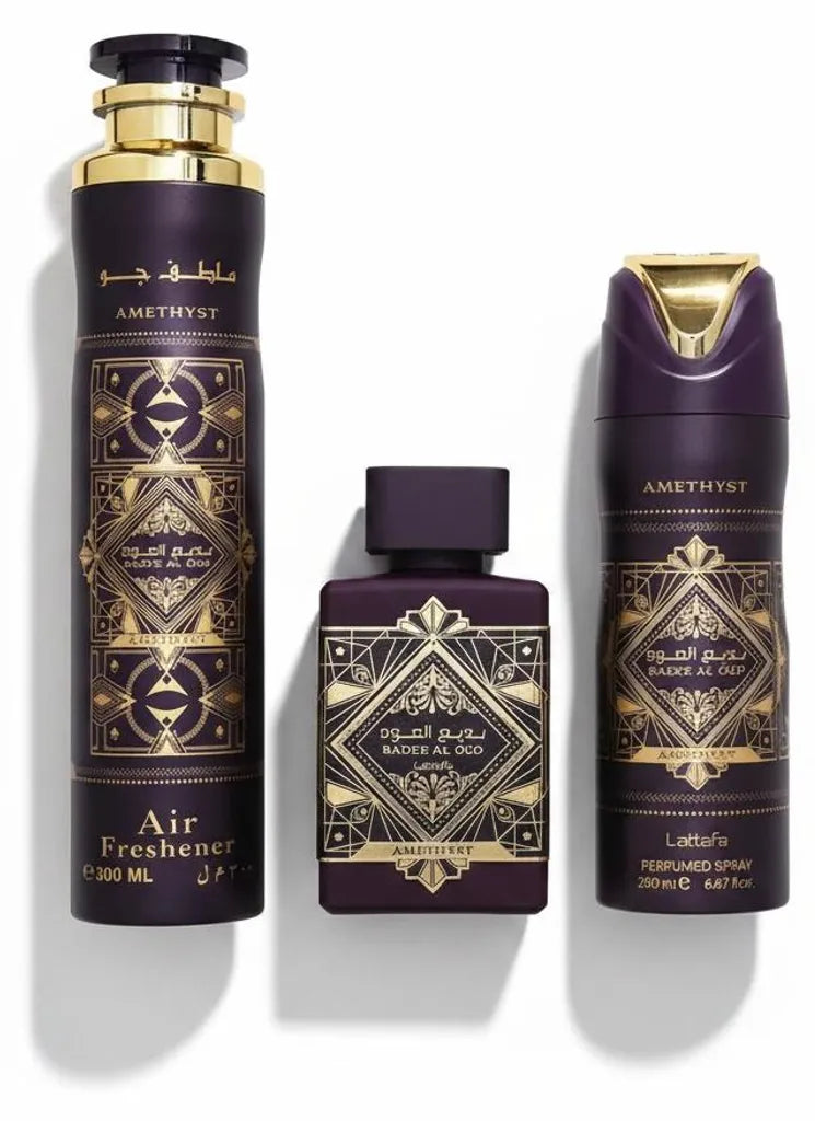Lattafa Bade'e Al Oud Amethyst Set Regalo 3pz