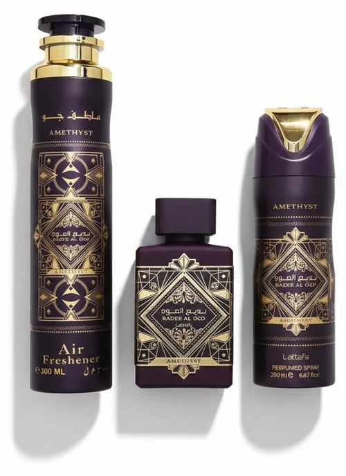 Lattafa Bade'e Al Oud Amethyst Set Regalo 3pz