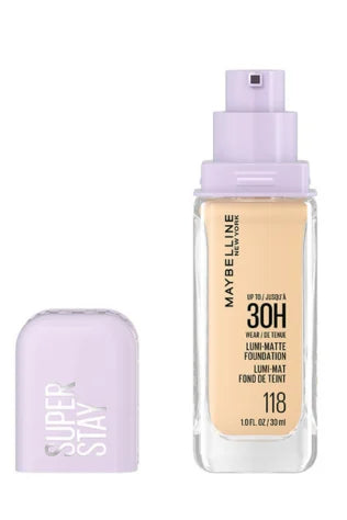 Maybelline New York Superstay 30 Ore Lumi Matte Fondotinta - 118
