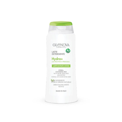 Glenova Cosmetics Latte Detergente Viso Hydra+ con Aloe Vera e Allantoina 200ml