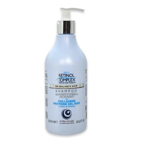 Retinol Complex Shampoo Extra Volume Per Capelli Sottili E Sfibrati 500 ml