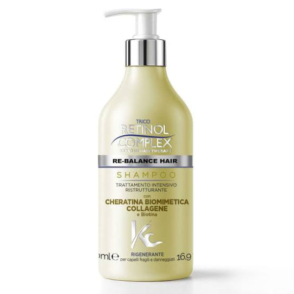 Retinol Complex Shampoo Rigenerante Per Capelli Fragili E Danneggiati 500 ML