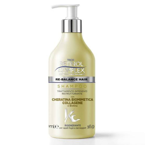 Retinol Complex Shampoo Rigenerante Per Capelli Fragili E Danneggiati 500 ML