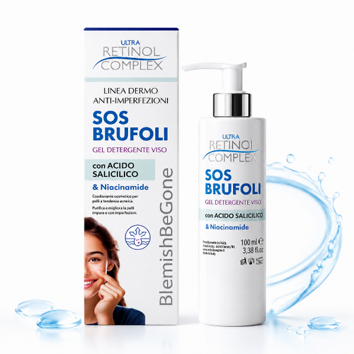 Retinol Complex Gel Detergente Viso SOS Brufoli 100ml
