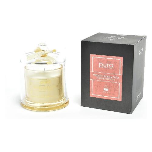 Pura Candela profumata in vetro Velvet Rose & Oud