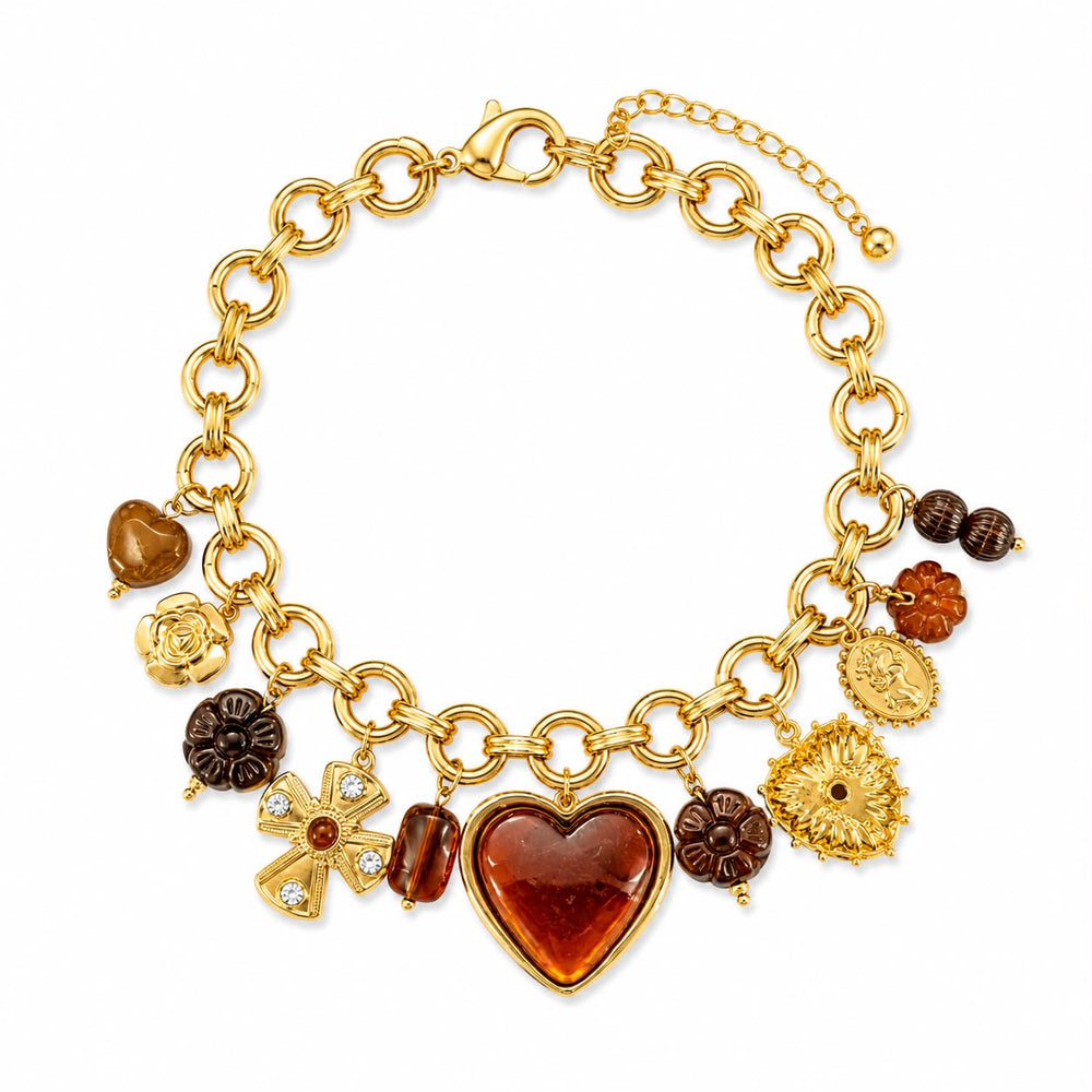Bracciale Amber Soul Charm Oro
