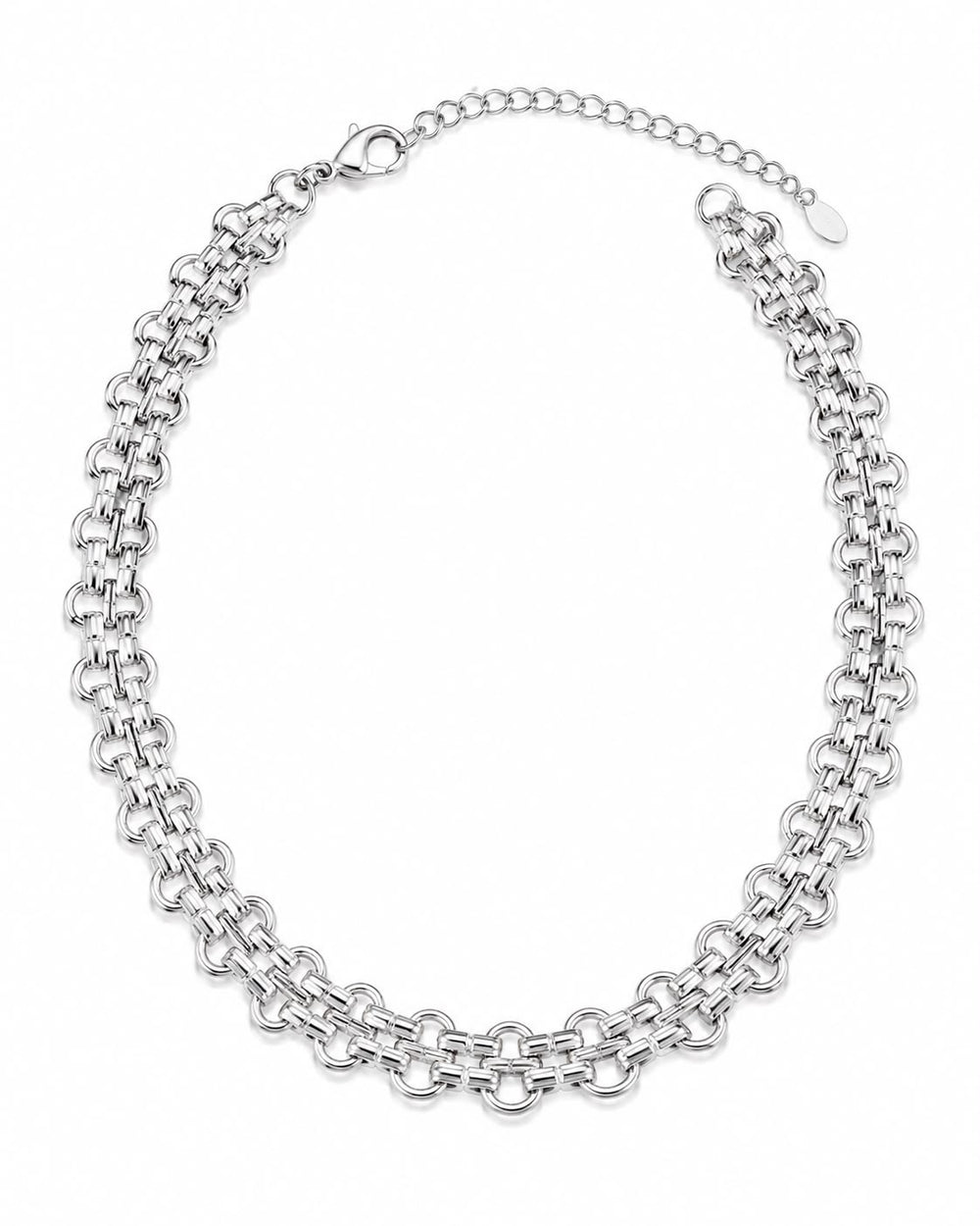 Collana Royal Double Chain Argento