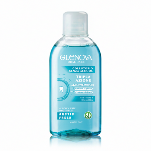 Glenova Cosmetics Colluttorio senza alcol con antibatterico 400ml