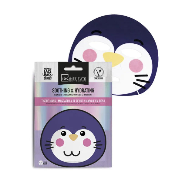 IDC INSTITUTE Penguin Mask Soothing & Hydrating Maschera Viso