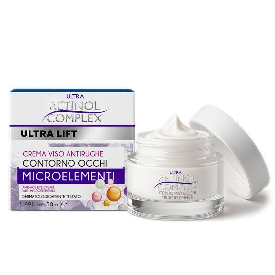 Retinol Complex Crema Viso Antirughe Contorno Occhi Microelementi 50 ML