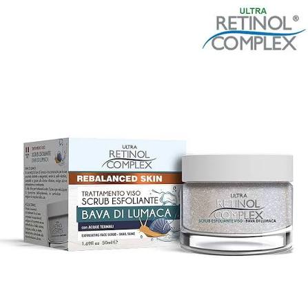 Retinol Complex Rebalanced Skin Trattamento Viso Scrub Esfoliante Bava di Lumaca 50 ML