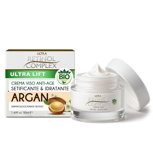 Retinol Complex Ultra Lift Crema Viso Anti-Age Setificante e Idratante Argan 50 ML