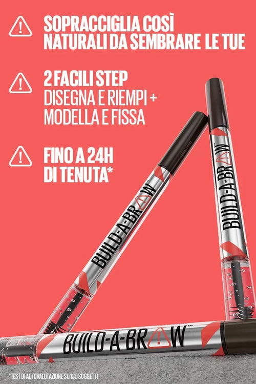 Maybelline New York Build-a-brow Penna Sopracciglia E Gel Fissante 2 In 1 255- Soft Brown