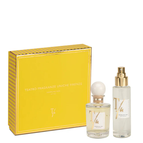 Teatro Fragranze Uniche Confezione regalo Diffusore con bastoncini 100ml + Spray Tessuto 100ml Pompelmo Pepe