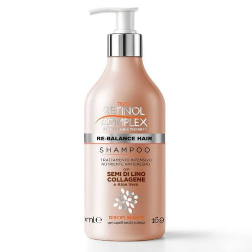 Retinol Complex Shampoo Disciplinante Per Capelli Secchi E Secchi 500 ML