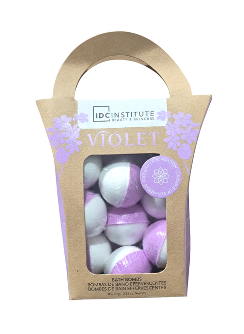 IDCINSTITUTE Bombe da bagno Violet 8 x 15g
