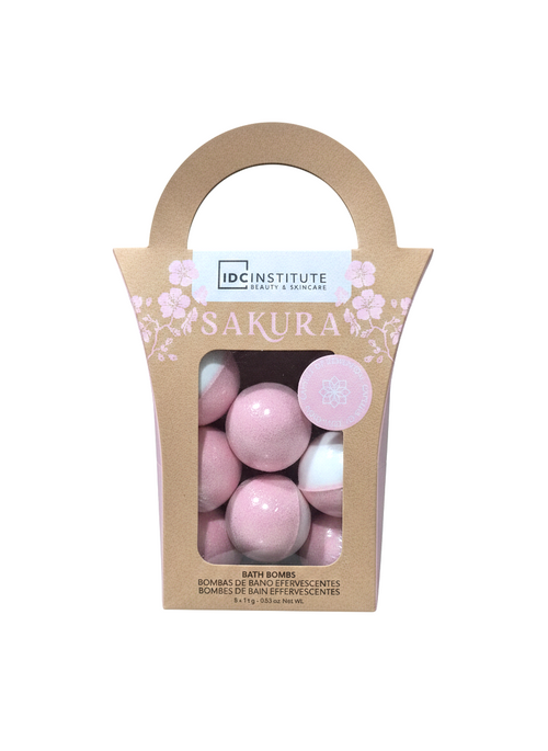 IDCINSTITUTE Bombe da bagno Sakura 8 x 15g