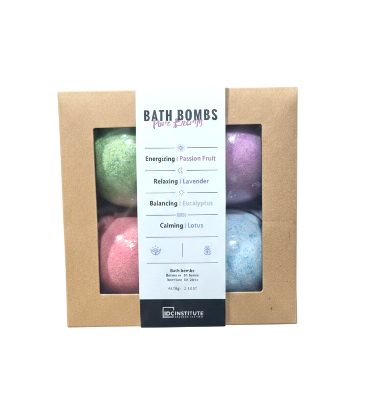 IDCINSTITUTE Bombe da bagno 4 x 70g
